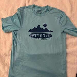 Patagonia Teal Mountain Graphic Tee
